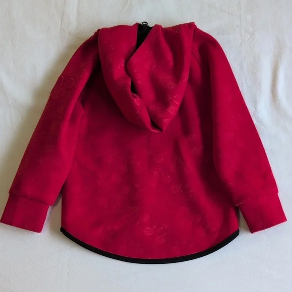 disney junior mickey mouse red zip-up scuba hoodie sweatshirt boys size 4 - Picture 8 of 8